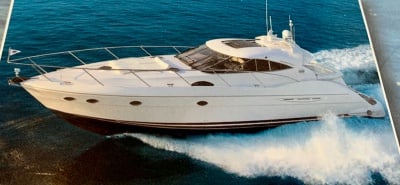 Yacht 59 port underway