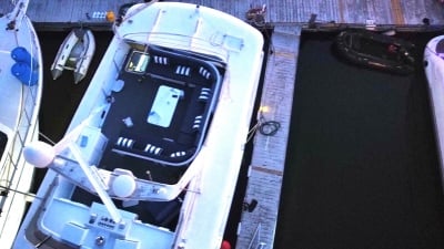 Yacht 61 top deck overhead