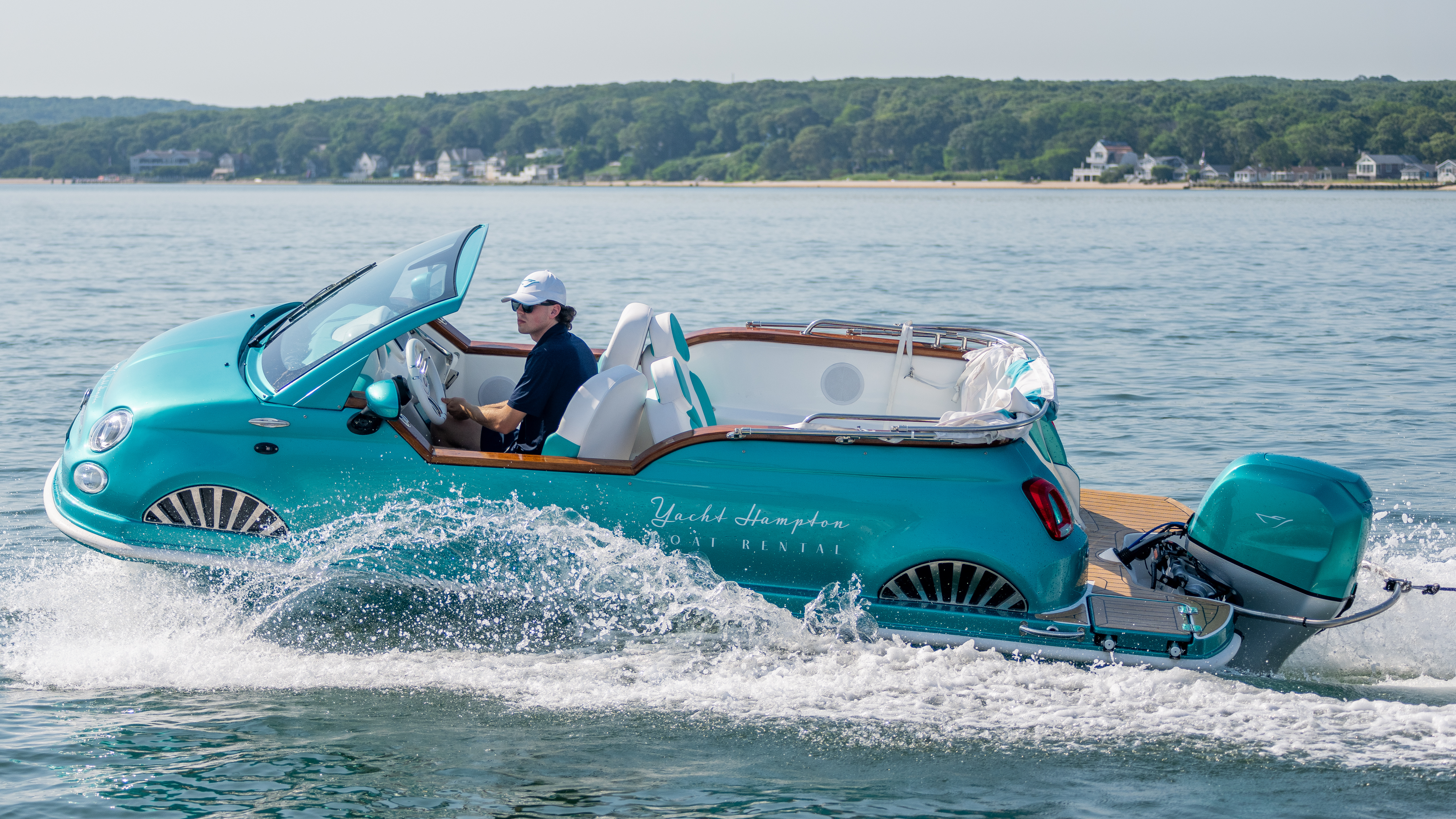 16’ 2024 Fiat 500 Water Taxi/Tubing Car Boat | Iconic Boat Experience
