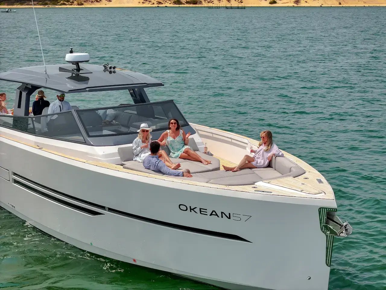 Guests-Relaxing-on-an-Okean-57-Yacht