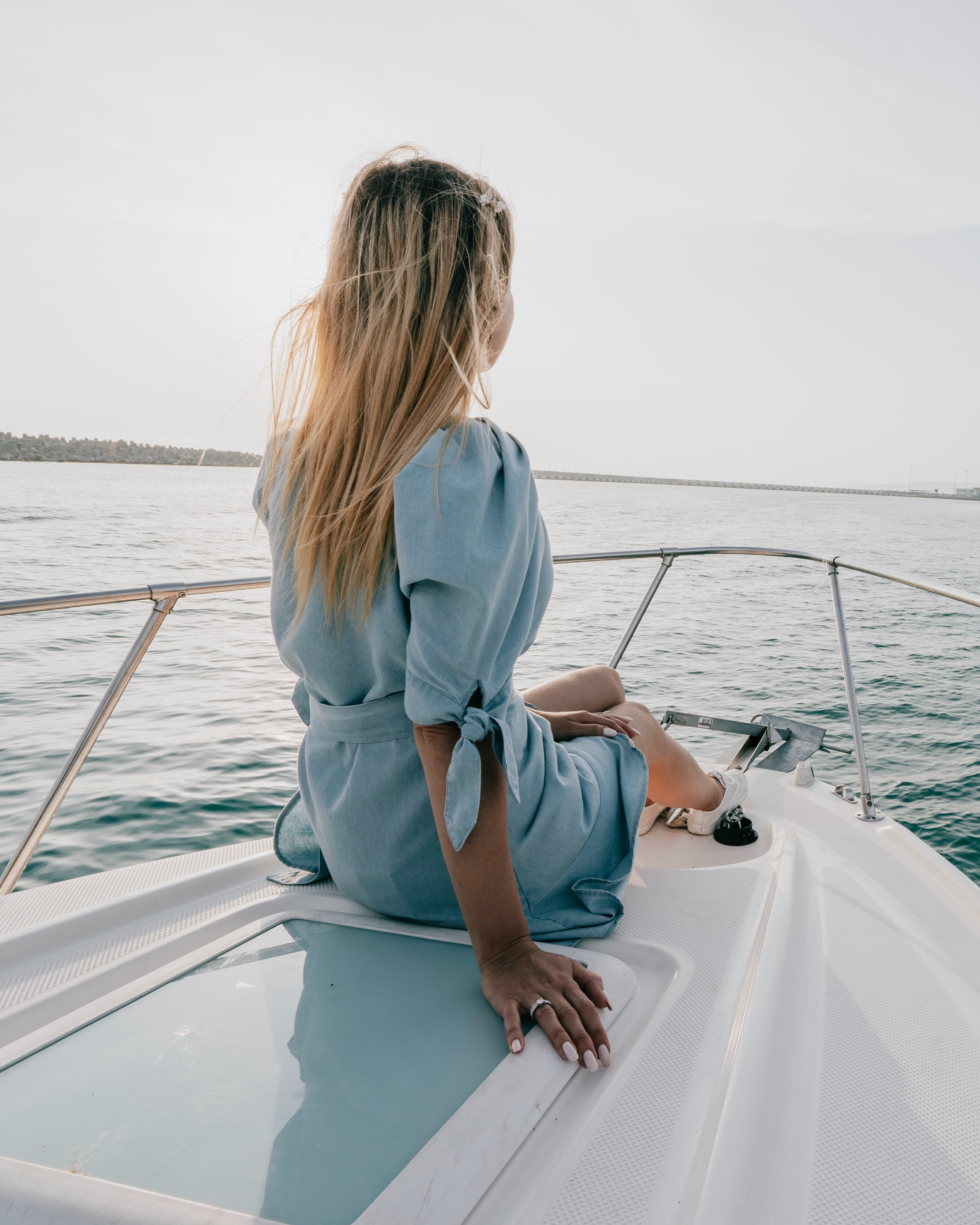 girl on boat